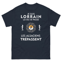 Thumbnail for T-shirt Lorraine marine - Là où je passe les Alsaciens trépassent