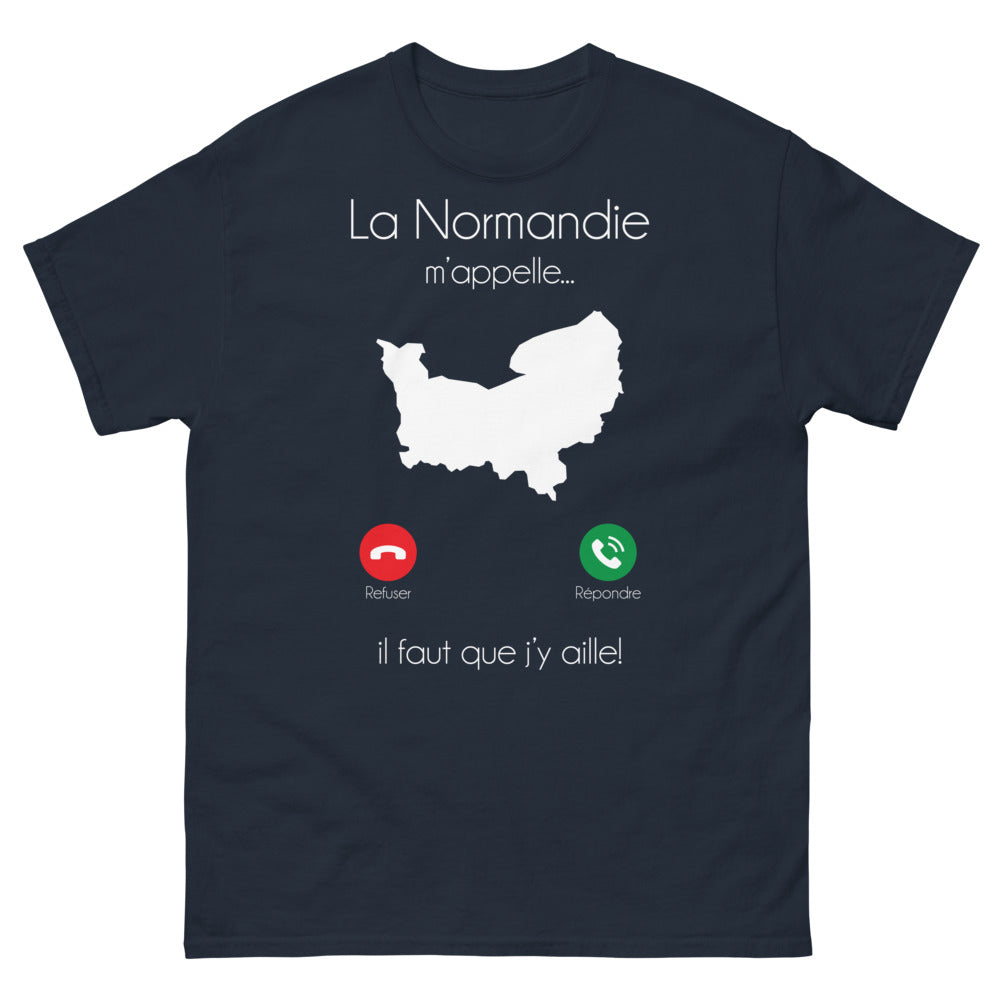 T-shirt Normandie marine - La Normandie m'appelle, il faut y aller