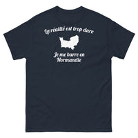 Thumbnail for T-shirt Normandie marine - La réalité est trop dure