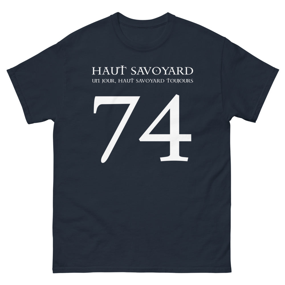 T-shirt Haute-Savoie marine - Haut-Savoyard un Jour, Toujours