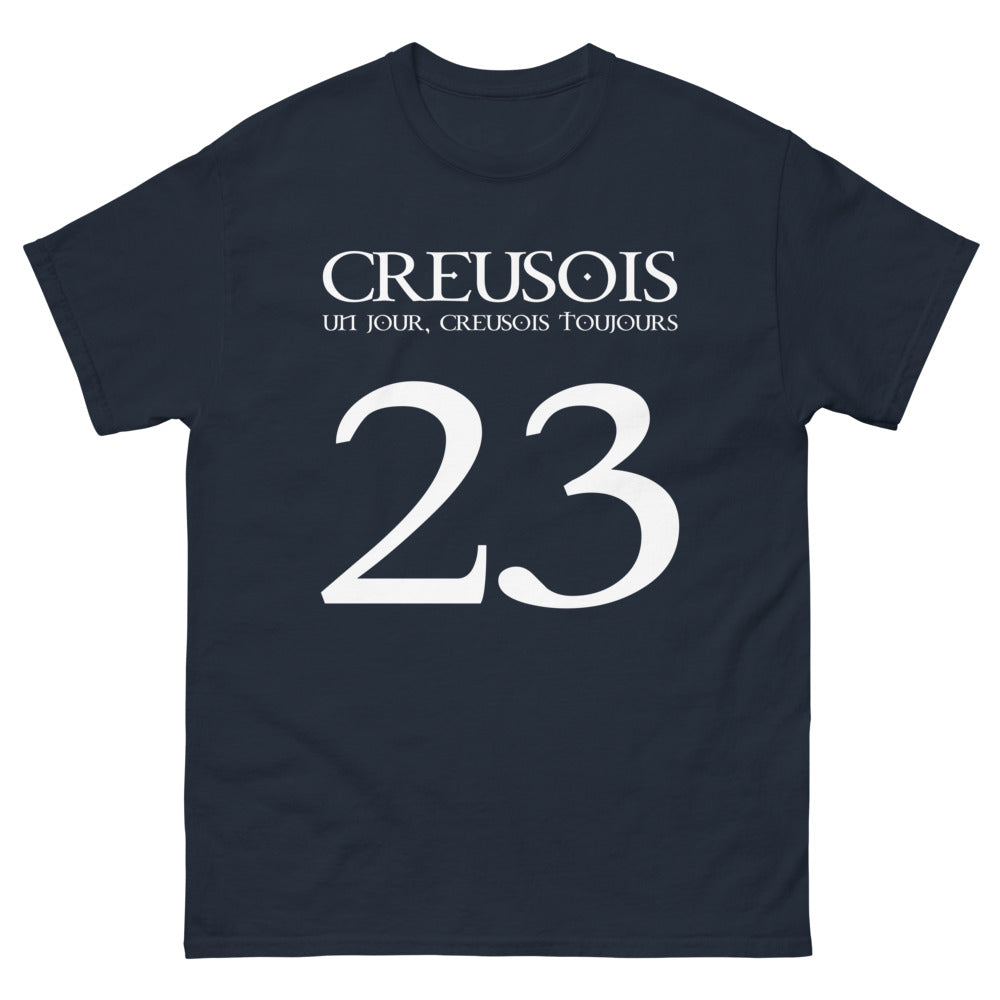 T-shirt Creusois marine - Creusois Un Jour, Creusois Toujours