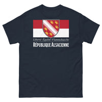 Thumbnail for T-shirt Alsace marine - Liberté, Égalité, Flammekueche