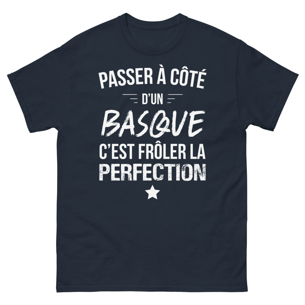 T-shirt Basque marine - Frôler la perfection avec humour