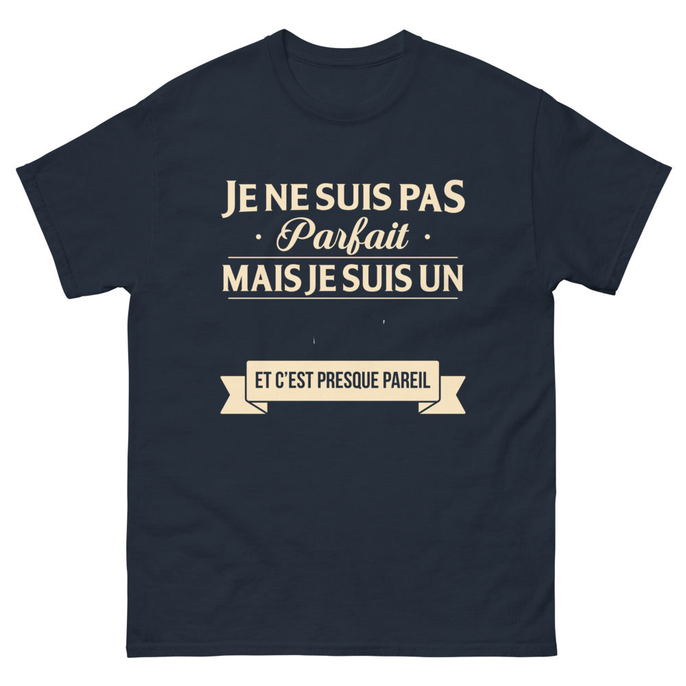 T-shirt Bretagne marine - Je ne suis pas parfait mais je suis Breton