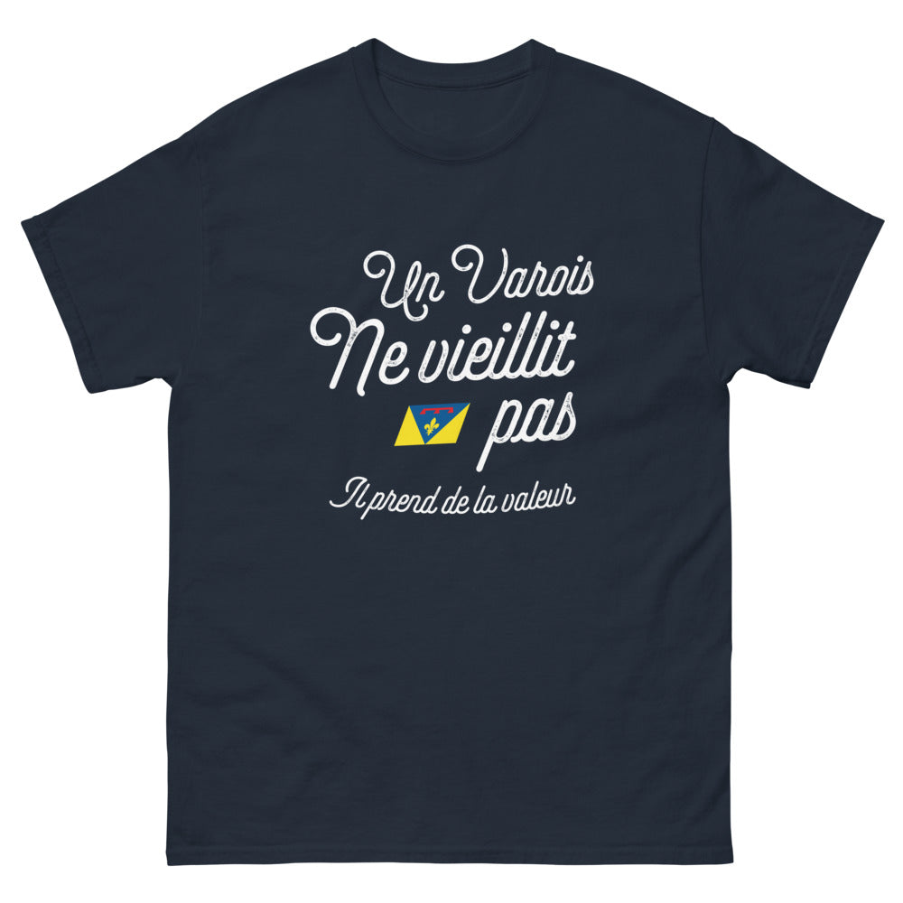 T-shirt Varois marine - Un Varois ne vieillit pas, il prend de la valeur