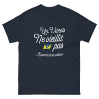 Thumbnail for T-shirt Varois marine - Un Varois ne vieillit pas, il prend de la valeur