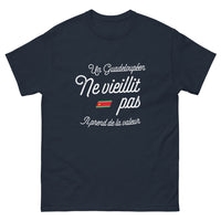 Thumbnail for T-shirt Guadeloupe marine - Un Guadeloupéen prend de la valeur