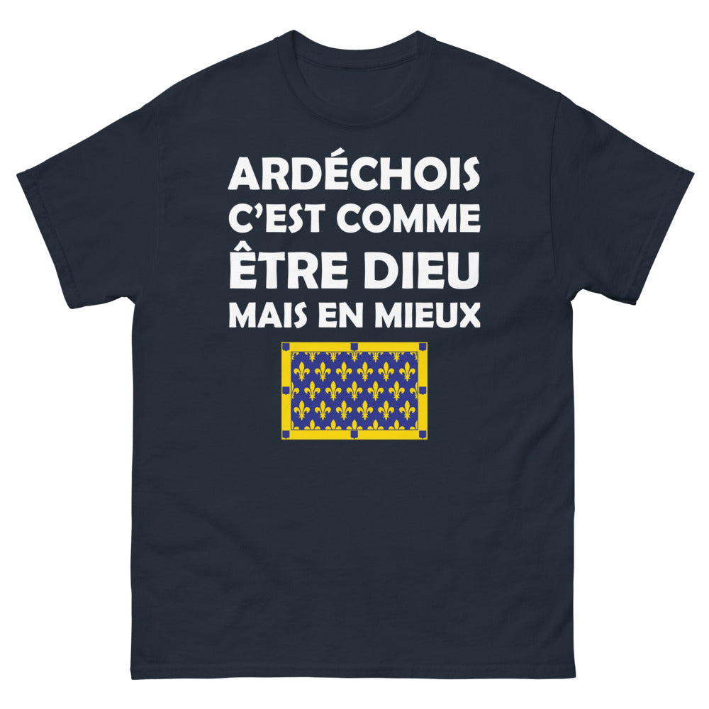 T-shirt Ardèche marine - L'ultime hommage régional