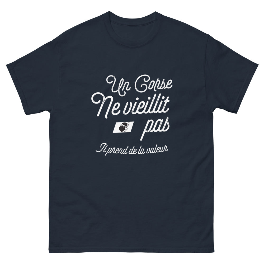 T-shirt Corse marine - Laissez le temps prendre de la valeur