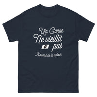 Thumbnail for T-shirt Corse marine - Laissez le temps prendre de la valeur