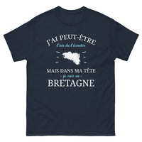 Thumbnail for T-shirt Bretagne marine - J'ai peut-être l'air de t'écouter