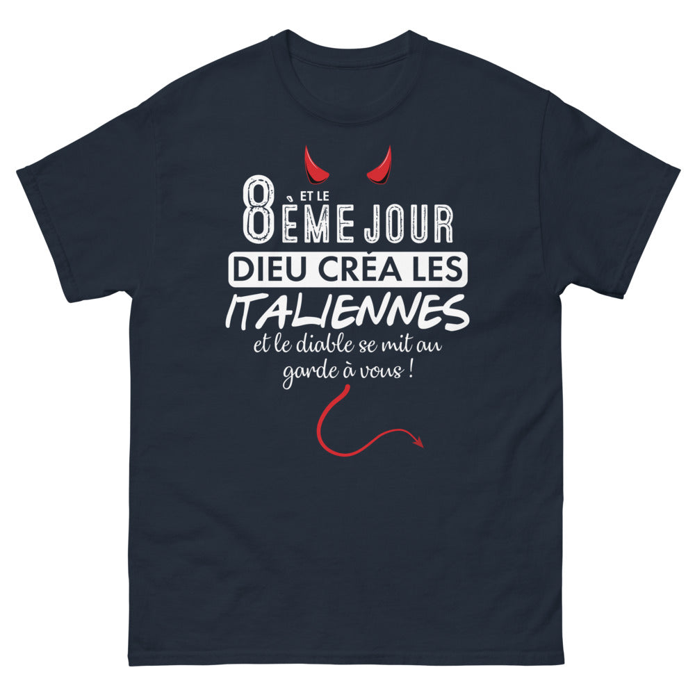 T-shirt Italie bleu marine - Le Diable et les Italiennes