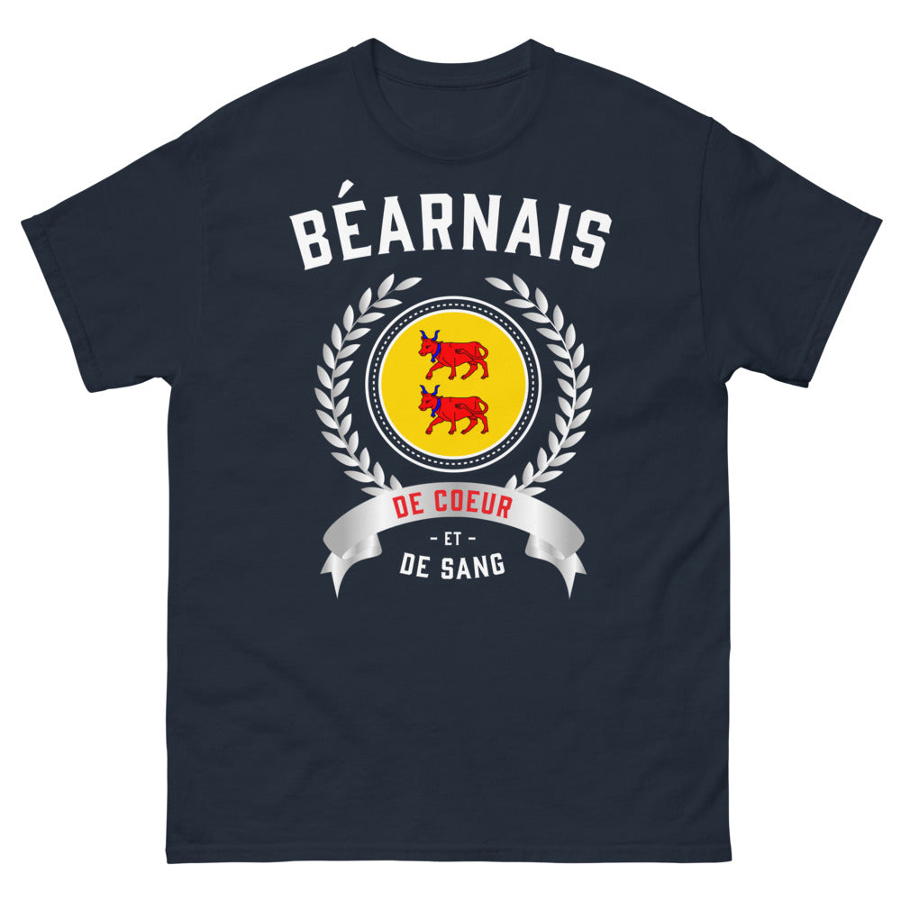 T-shirt Béarnais marine - Célébration humoristique du Béarn