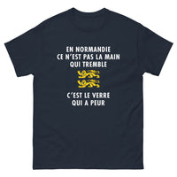 Thumbnail for T-shirt Normandie marine - Ce n'est pas le verre qui tremble