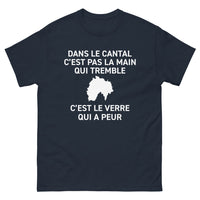 Thumbnail for T-shirt Auvergne marine - Dans le Cant'al, c'est pas la main qui tremble