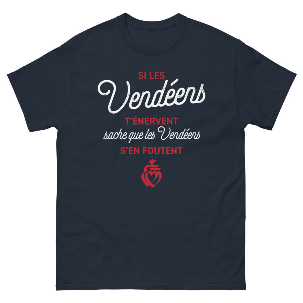 T-shirt Vendée marine - Si les Vendéens t'énervent, texte humoristique