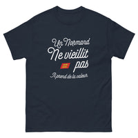 Thumbnail for T-shirt Normand marine - Un Normand Ne Vieillit Pas, Il Prend de la Valeur