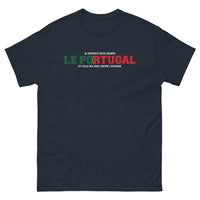 Thumbnail for T-shirt Portugal marine - Je supporte deux équipes
