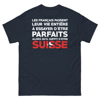 Thumbnail for T-shirt Suisse marine - Les Français leur vie entière