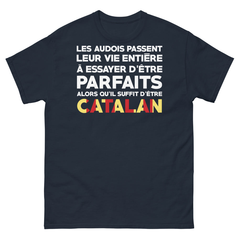 T-shirt Aude marine - Les Audois passent leur vie à essayer d'être parfaits