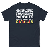 Thumbnail for T-shirt Aude marine - Les Audois passent leur vie à essayer d'être parfaits