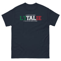 Thumbnail for T-shirt Italie marine - Je supporte deux équipes : l'Italie et celle qui joue contre la France