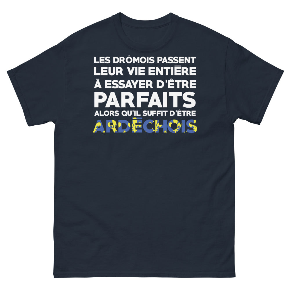 T-shirt Drôme/Ardèche marine - Les Drômois et leur perfection
