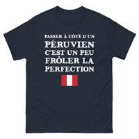 Thumbnail for T-shirt Péruvien marine - Frôler la perfection avec humour