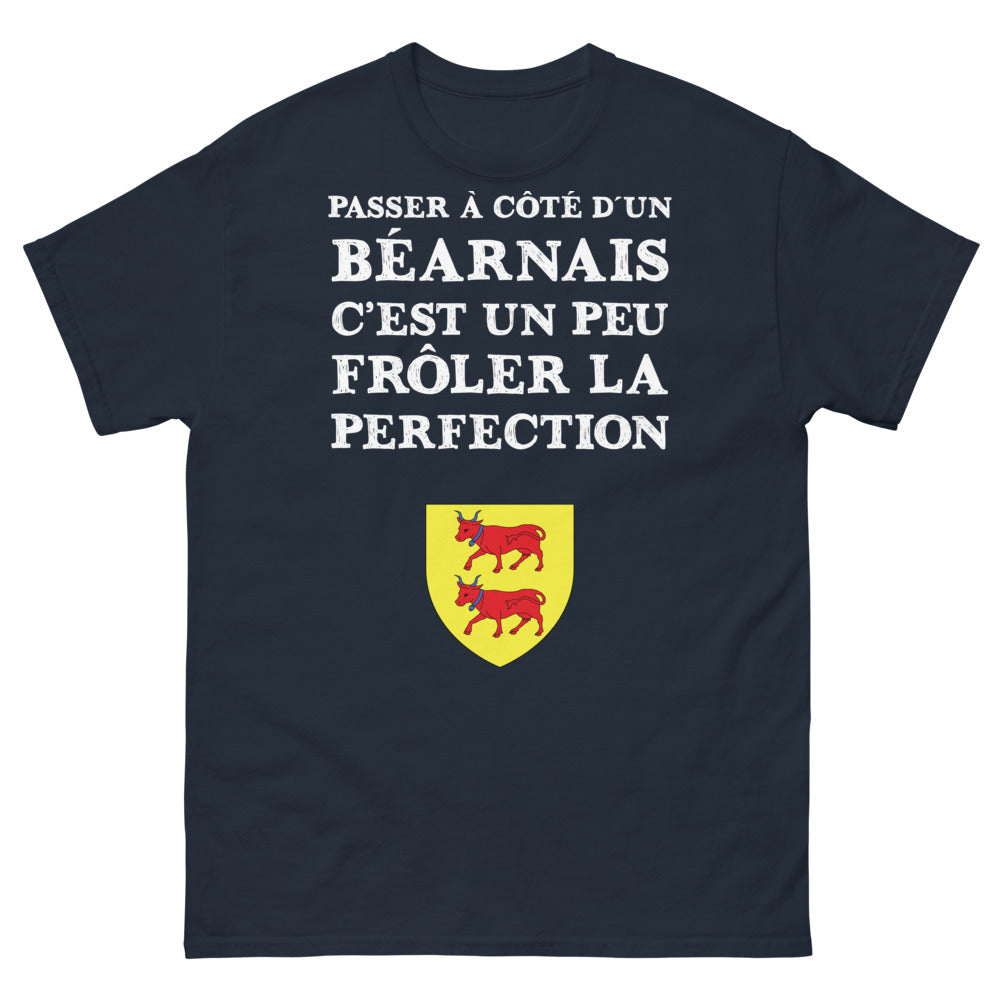 T-shirt Béarnais marine - Passer à côté d’un Béarnais, c’est un peu frôler la perfection