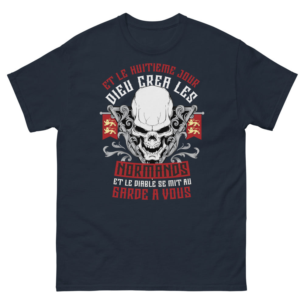T-shirt Normands marine - Et le huitième jour Dieu créa les Normands