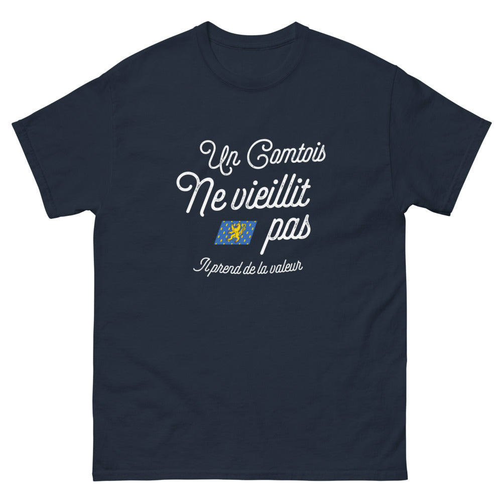 T-shirt Comtois marine - L'âge ne compte pas, la valeur si !