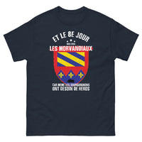 Thumbnail for T-shirt Morvandiaux marine - Héros bourguignon et fierté locale