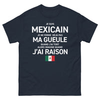 Thumbnail for T-shirt Mexicain marine - Je suis Mexicain, je ne ferme pas ma gueule