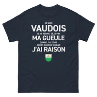 Thumbnail for T-shirt Vaudois marine - Ne ferme pas ma gueule