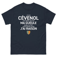 Thumbnail for T-shirt Cévenol marine - Je suis Cévenol, audacieux et sincère