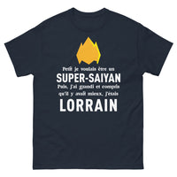 Thumbnail for T-shirt Lorrain marine - Petit, je voulais être un Super Saiyan