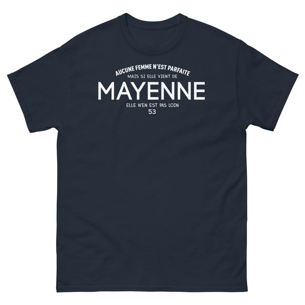 T-shirt Mayenne marine - Aucune Femme n'est Parfaite