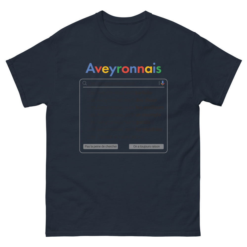 T-shirt Aveyron marine - Les Aveyronnais sont formidables