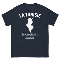 Thumbnail for T-shirt Tunisie marine - La Tunisie, là où mon histoire commence