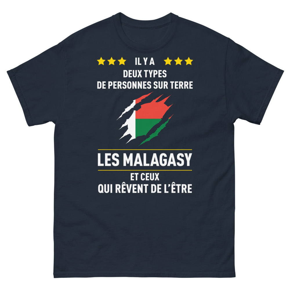 T-shirt Madagascar bleu marine - Deux types de personnes