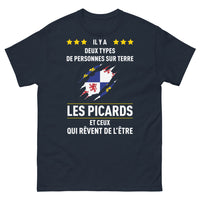 Thumbnail for T-shirt Picardie marine - Les fiers Picards avec humour