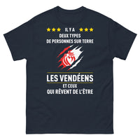 Thumbnail for T-shirt Vendée marine - Deux types de personnes sur Terre