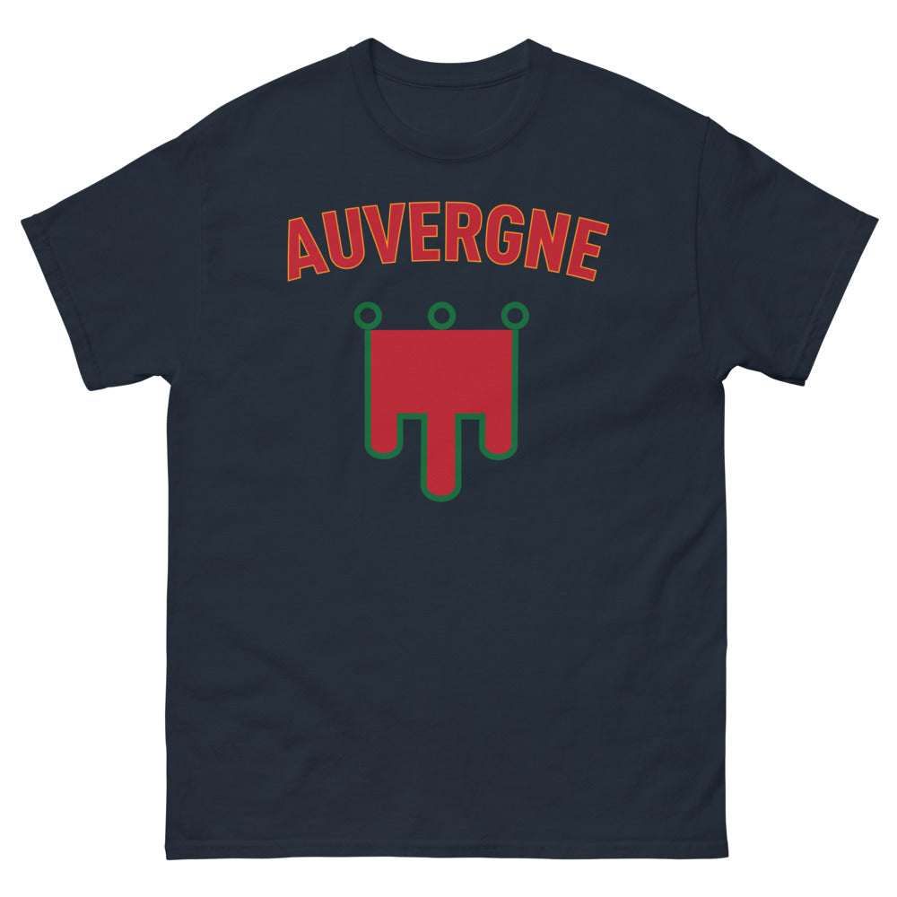 T-shirt Auvergne marine - clin d'œil aux volcans