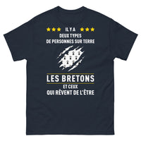 Thumbnail for T-shirt Bretagne marine - Deux types de personnes sur Terre