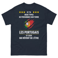 Thumbnail for T-shirt Portugal marine - Les Portugais et ceux qui rêvent de l'être