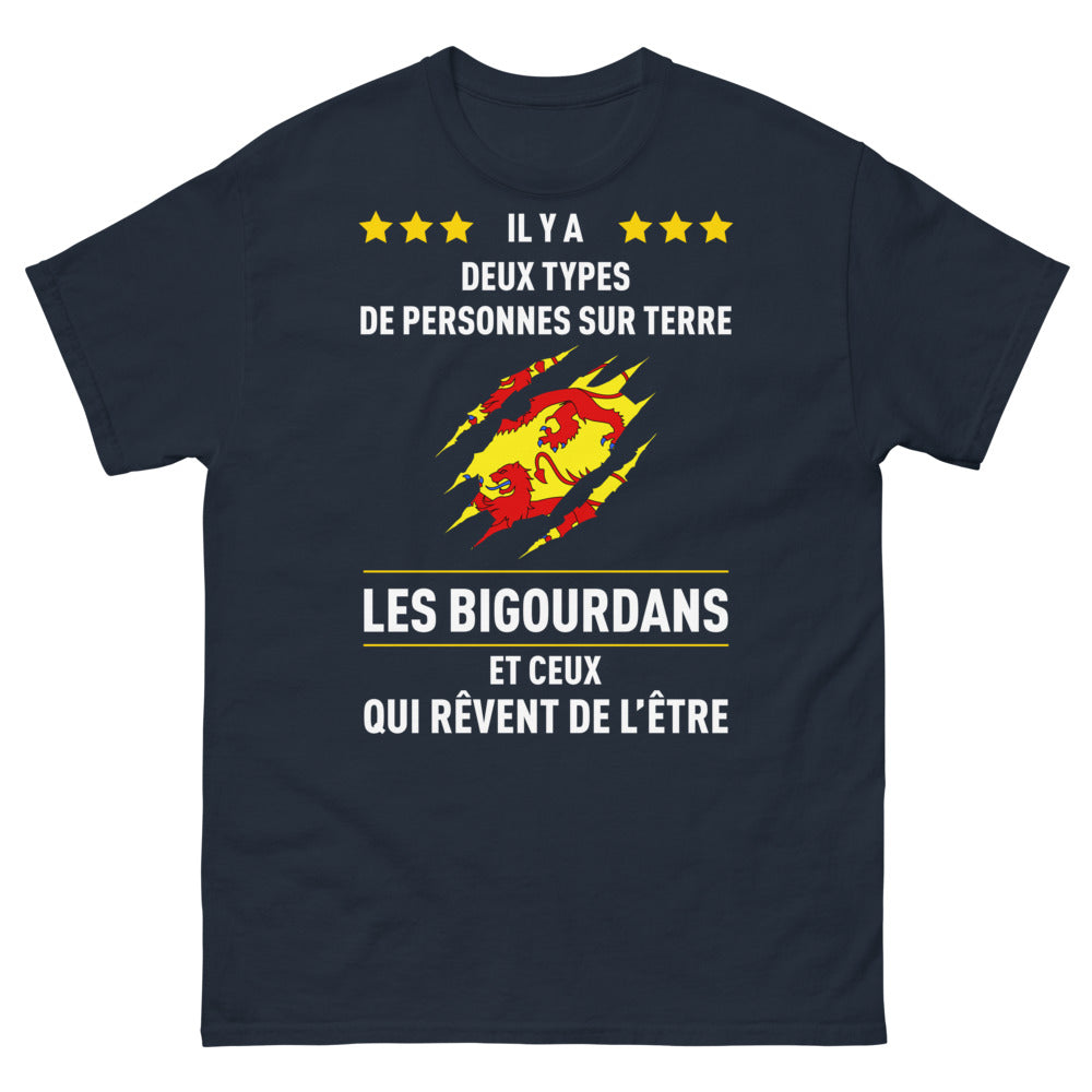T-shirt Bigourdan marine - Les Bigourdans et ceux qui rêvent