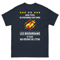 Thumbnail for T-shirt Bigourdan marine - Les Bigourdans et ceux qui rêvent