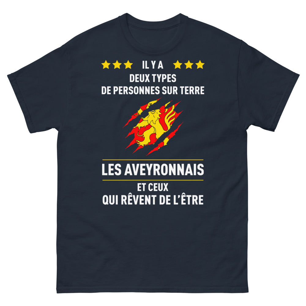 T-shirt Aveyronnais marine - Ceux qui rêvent de l'être