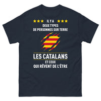 Thumbnail for T-shirt Catalogne marine - Fièrement Catalan ou Envie de l'être