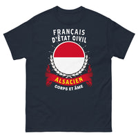 Thumbnail for T-shirt Alsace marine - Corps et Âme alsacien humoristique
